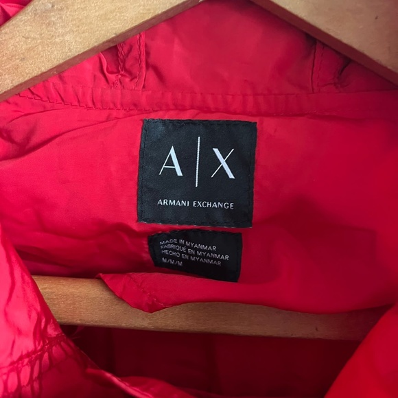 NWOT Armani Exchange Women's Red Utility Parka Jacket Size M Style 8NYK20 - Picture 9 of 14